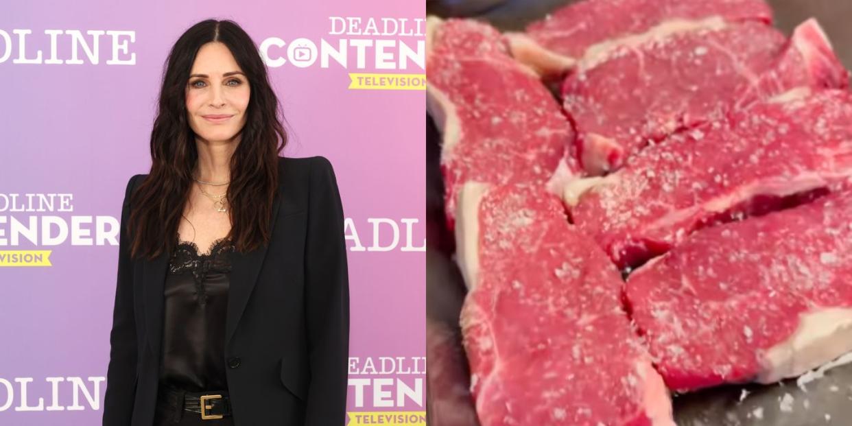 courteney cox steak