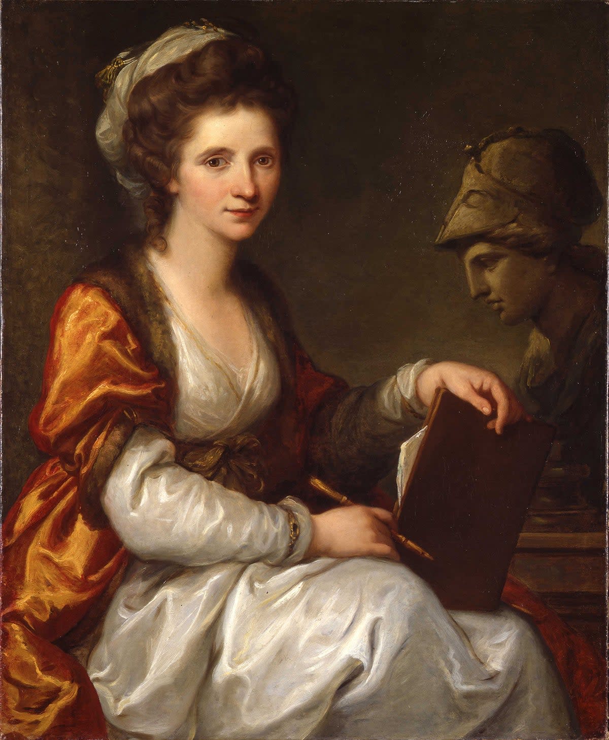Angelica Kauffman, self-portrait with bust of Minerva, c. 1780-81 (Gottfried Keller Foundation, Federal Office of Culture, Bern)