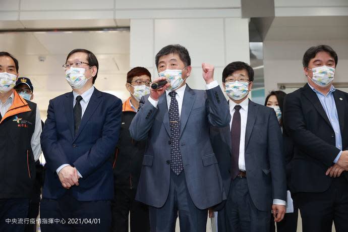 陳時中對於疫情備感壓力，但「上記者會前壓力也很大。」（指揮中心）