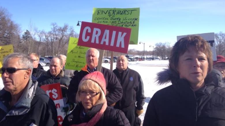 Group protests eroding rural health services at start of spring sitting