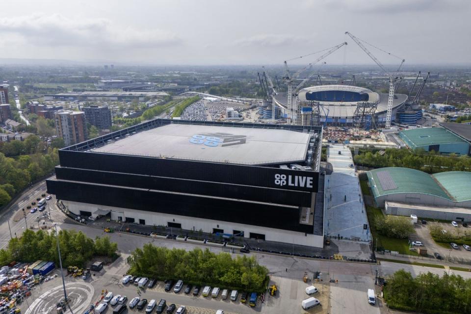 A view of the Co-op Live arena in Manchester (Peter Byrne/PA) (PA Wire)