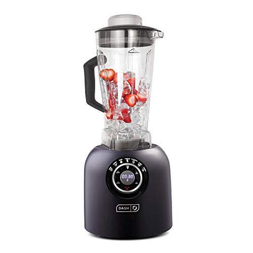 8) Dash DPB500MB Chef Series Blender with Stainless Steel Blades + Digital Display for Coffee Drinks, Frozen Cocktails, Smoothies, Soup, Fondue & More, 64 oz, Matte Black