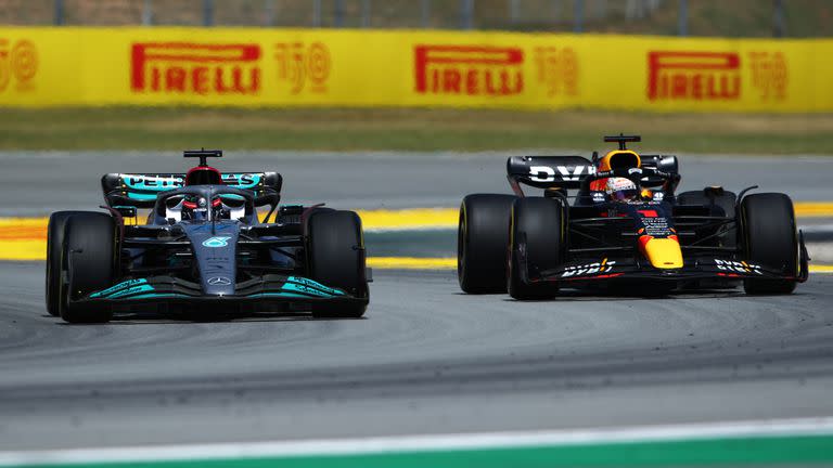 George Russeell batalla con el campeón Max Verstappen en el Gran Premio de España; Mercedes recuperó protagonismo en el circuito de Montmeló y alimenta ilusiones para el resto de la temporada