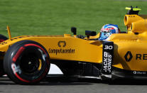 Belgium Formula One - F1 - Belgian Grand Prix 2016 - Francorchamps, Belgium - 27/8/16 - Renault's Jolyon Palmer of Britain during the final practice session. REUTERS/Yves Herman