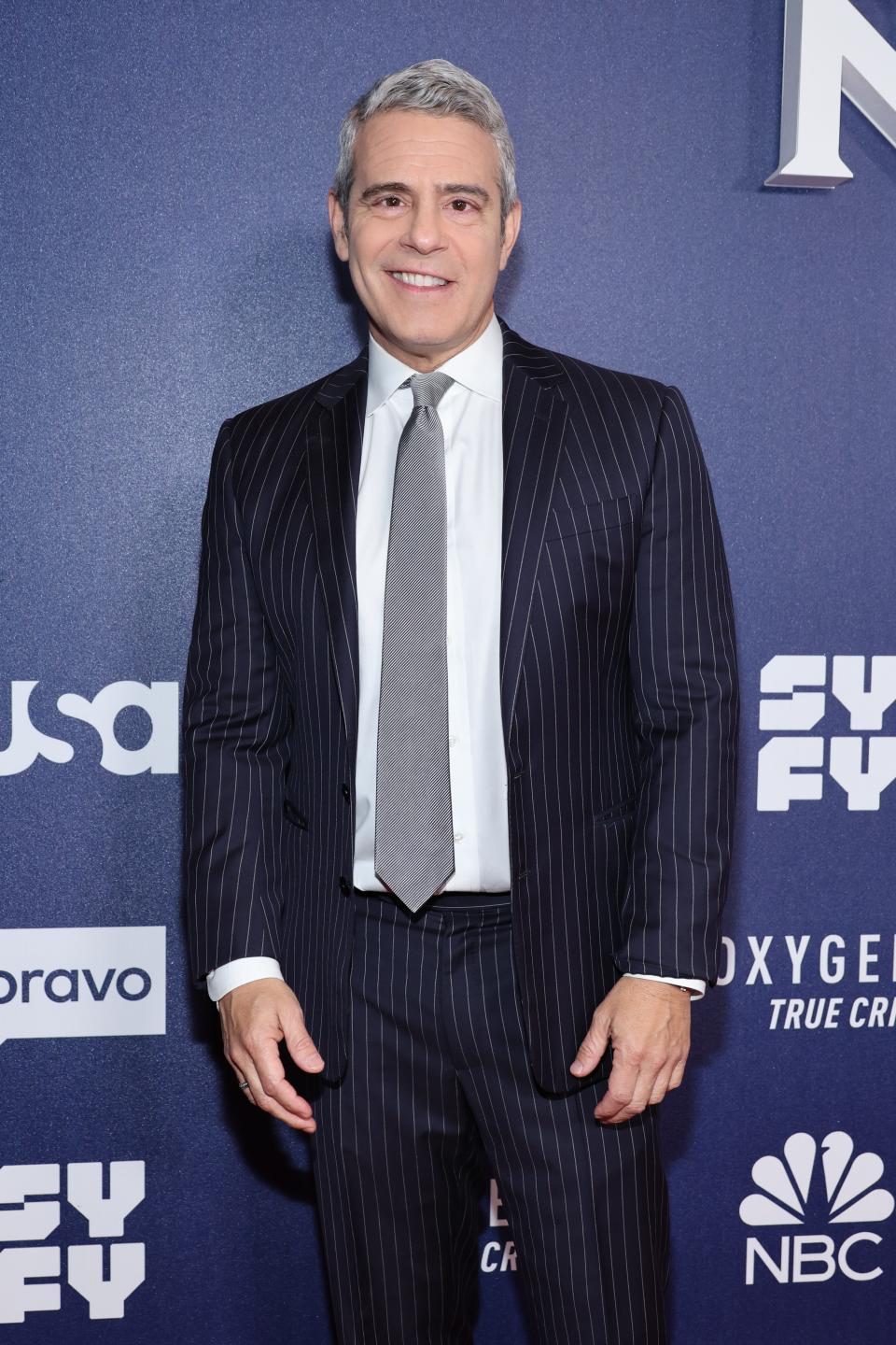 NBCUNIVERSAL UPFRONT EVENTS -- NBC Entertainment's 2022/23 New Season Press Junket in New York City on Monday, May 16, 2022 -- Pictured: Andy Cohen, Watch What Happens Live with Andy Cohen on Bravo -- (Photo by: Cindy Ord/NBCUniversal/NBCU Photo Bank via Getty Images)