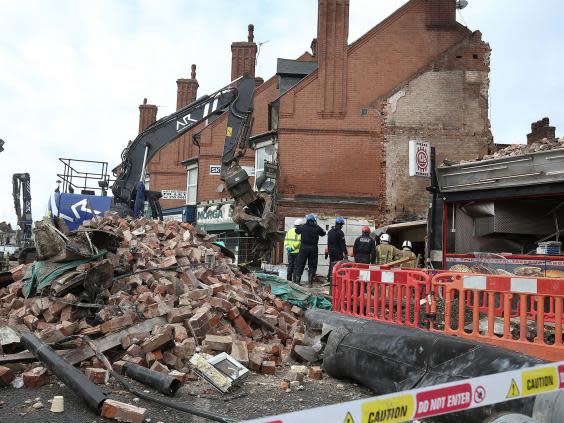 Kurd’s shop in Leicester was destroyed in the explosion caused by the group (PA)