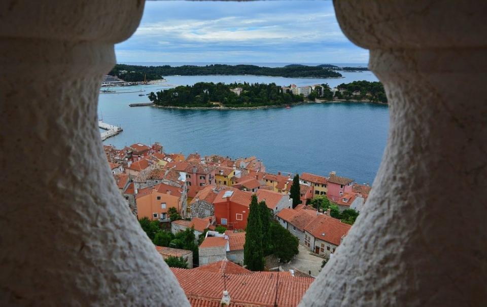 View from above Rovinj, Croatia