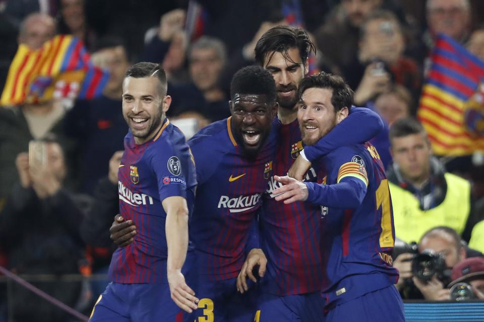 Barcelona is back in the Champions League quarterfinals, but the club has done atypically poorly at this stage in recent years. (Getty)