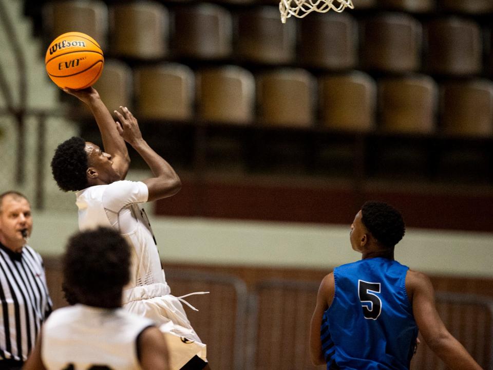 Philstavious "Phil" Dowdell was a talented athlete who planned to attend Jacksonville State University on a football scholarship. This photo was taken at Garrett Coliseum during the AHSAA class 3A regional final game on Feb. 23, 2021, while he played basketball for Dadeville High School.