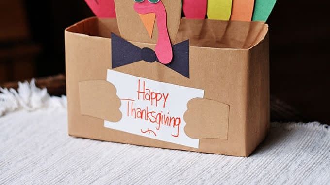 turkey crafts cereal box turkeys