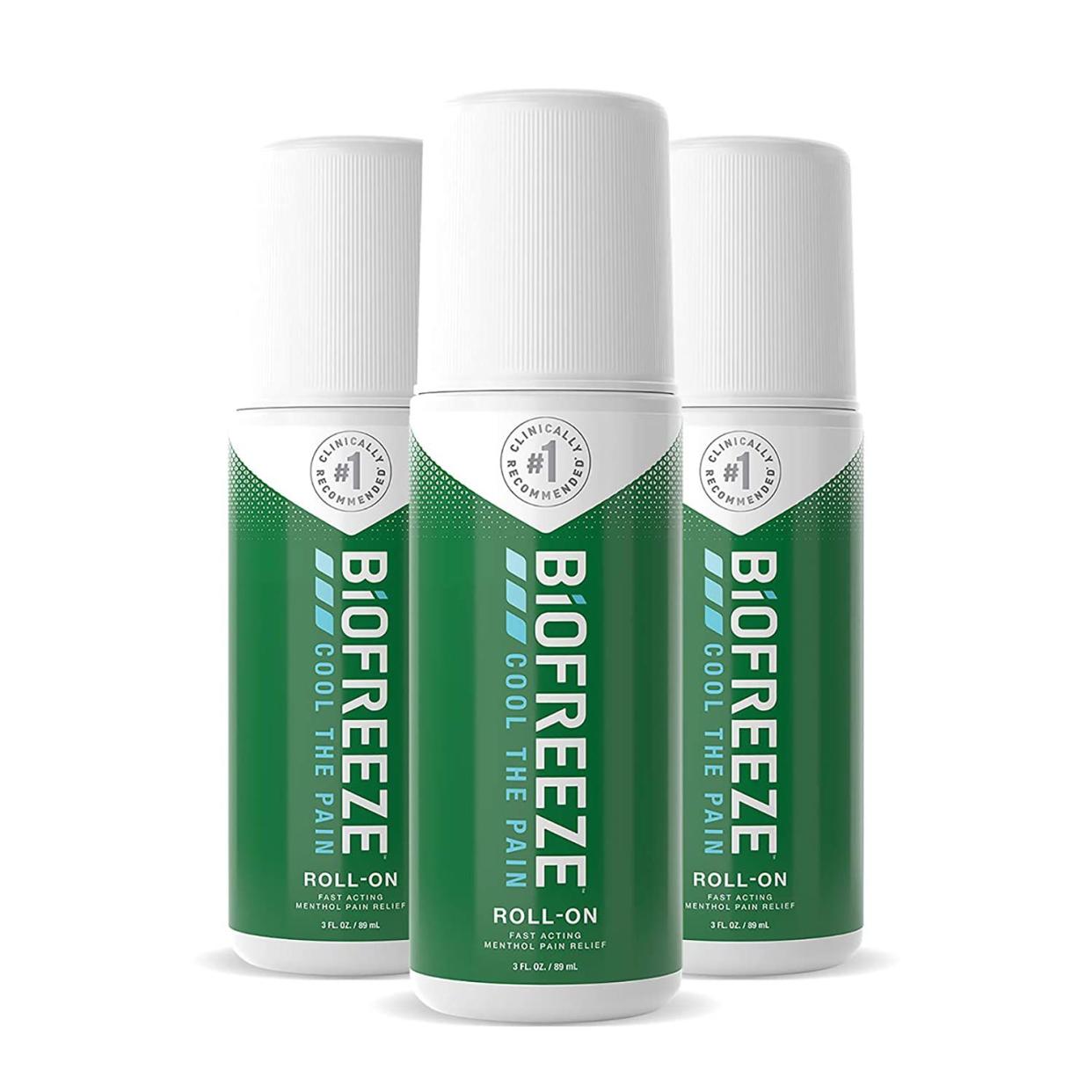 Biofreeze Pain Relief Roll-On, 3 ct.