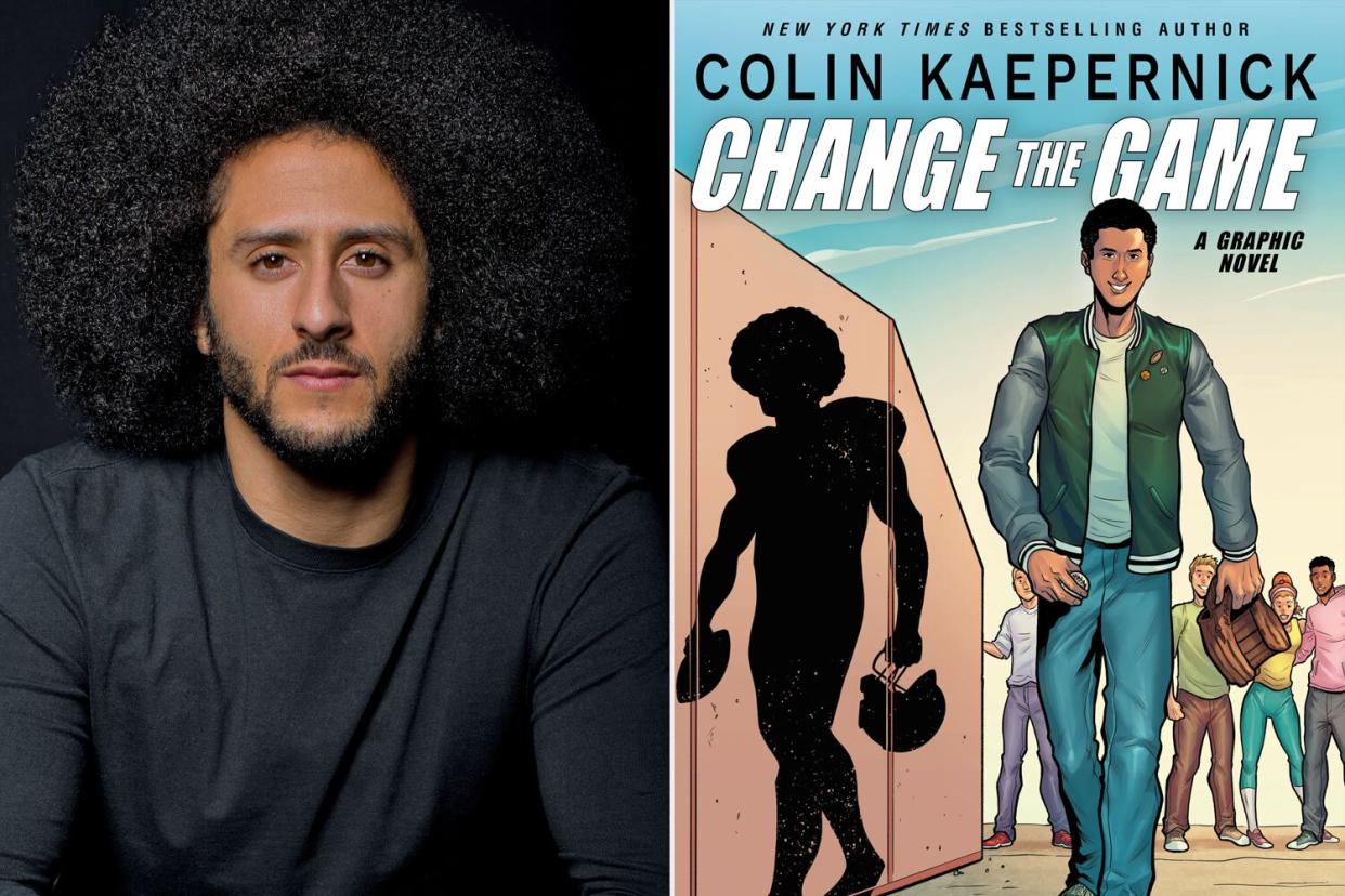 Colin Kaepernick for a piece about his newly published YA graphic memoir.