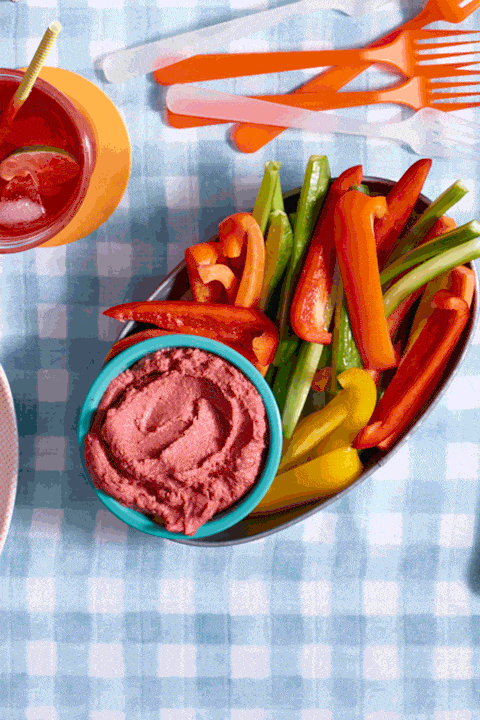 Beet and Feta Cheese Dip