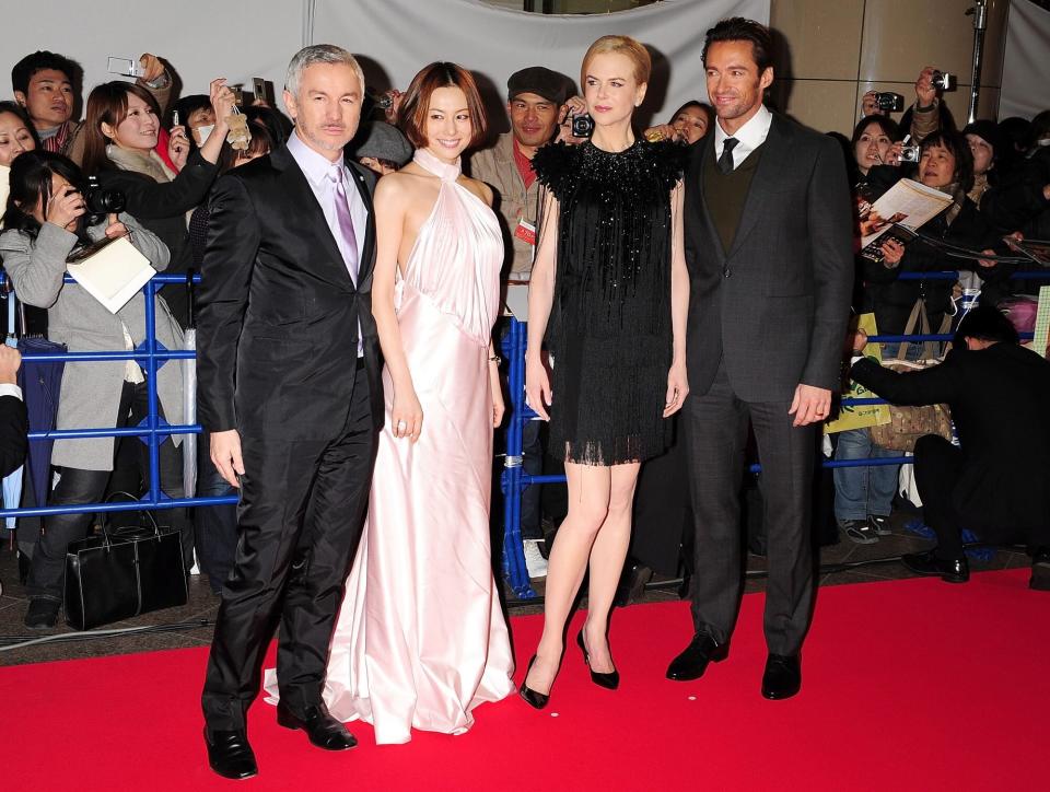 TOKYO - FEBRUARY 26: Director Baz Luhrmann, actresses Ryoko Yonekura, Nicole Kidman and actor Hugh Jackman attend the "Australia" Japan Premiere at Toho Cinemas Nichigeki on February 26, 2009 in Tokyo, Japan. The film will open on February 28 in Japan. (Photo by Jun Sato/WireImage)