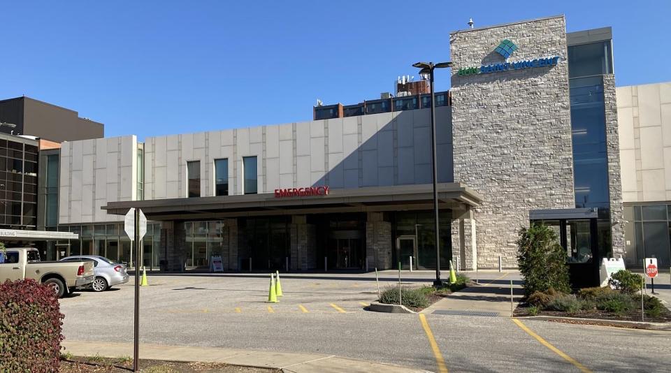 Saint Vincent Hospital saw more patients in its emergency department on Tuesday than any other single day since before the COVID-19 pandemic started in March 2020.