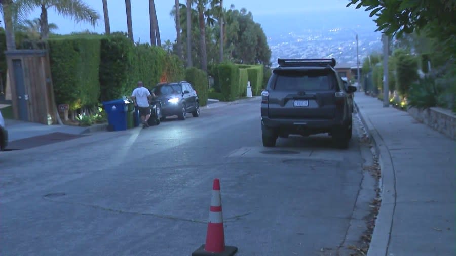 Burglars smashed their way into a Hollywood Hills home and escaped with a luxury watch collection in a multi-million dollar heist on July 9, 2024. (KTLA)