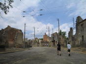 Oradour-sur- Glane (França): em 1944, seus 642 foram mortos por tropas nazistas. O então presidente francês Charles de Gaulle ordenou que a cidade ficasse como estava, para servir de museu permanente (Dna-Dennis/Wikimedia Commons)