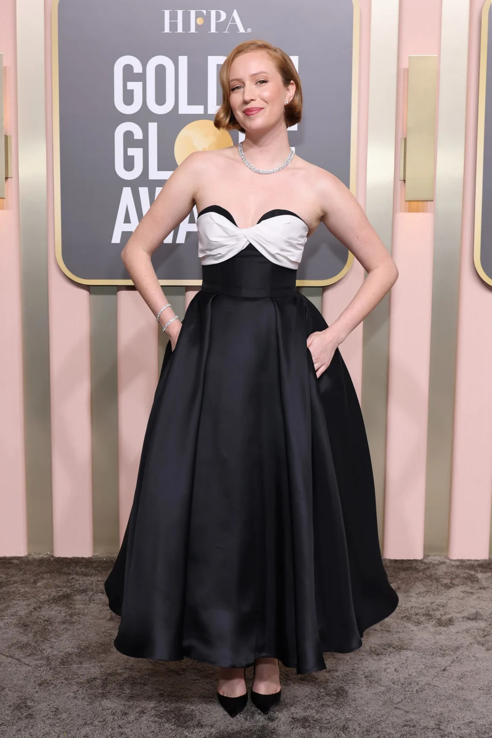 BEVERLY HILLS, CALIFORNIA - JANUARY 10: Hannah Einbinder attends the 80th Annual Golden Globe Awards at The Beverly Hilton on January 10, 2023 in Beverly Hills, California. (Photo by Amy Sussman/Getty Images)