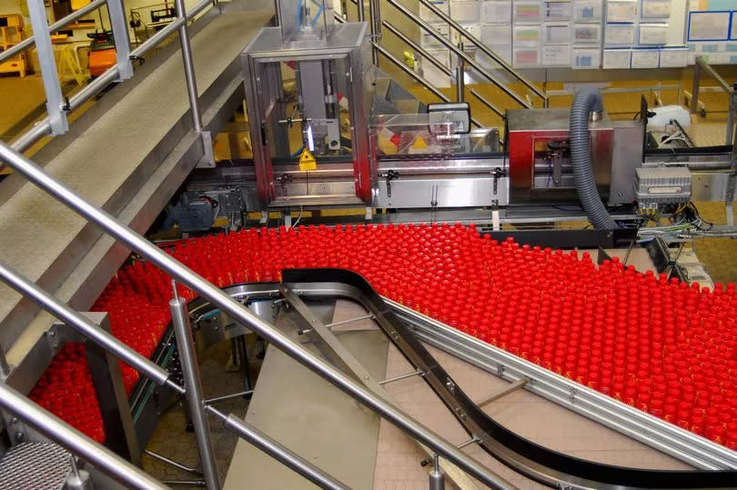 Factory floor at the Lucozade Ribena Suntory in Coleford