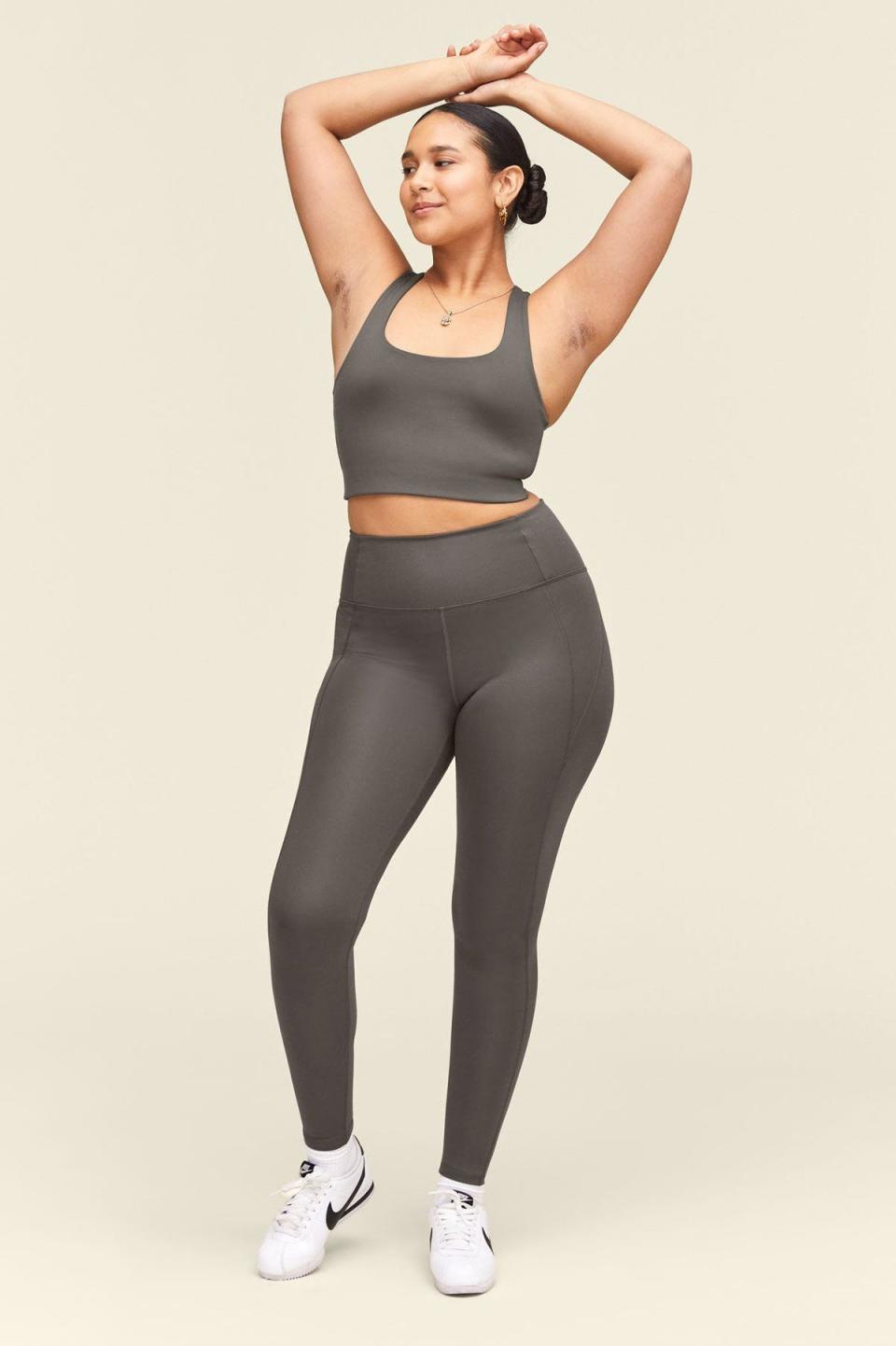 1) Black Compressive High-Rise Legging