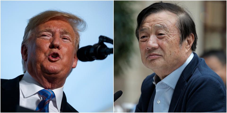 Trump Ren Zhengfei 2X1