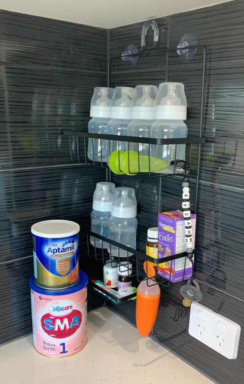 How to store baby bottles in kitchen
