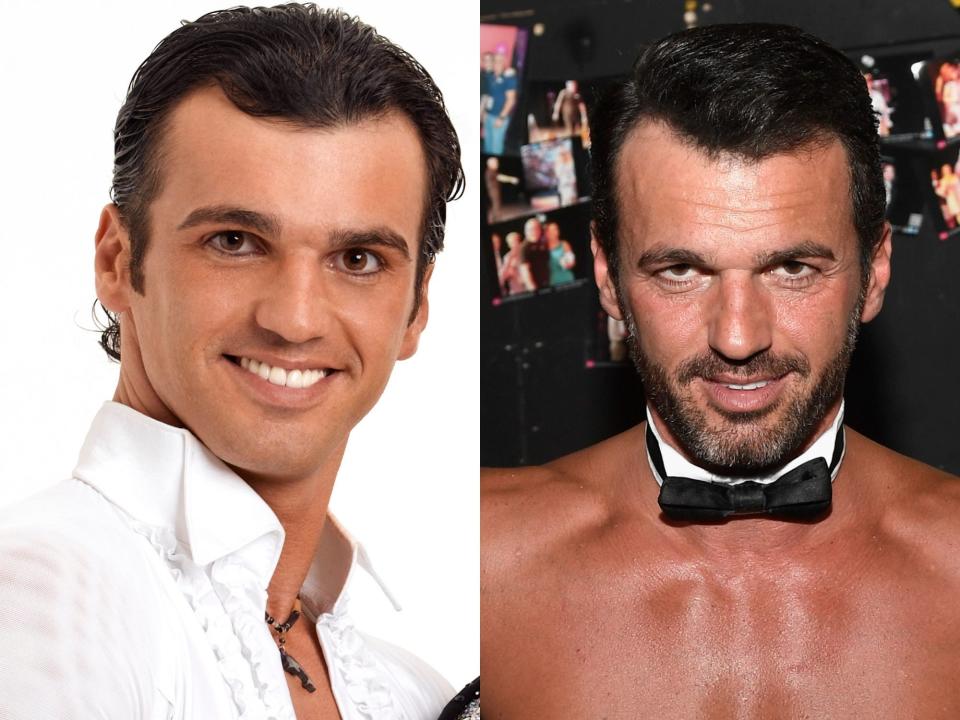 Tony Tony Dovolani in 2006 and 2018.