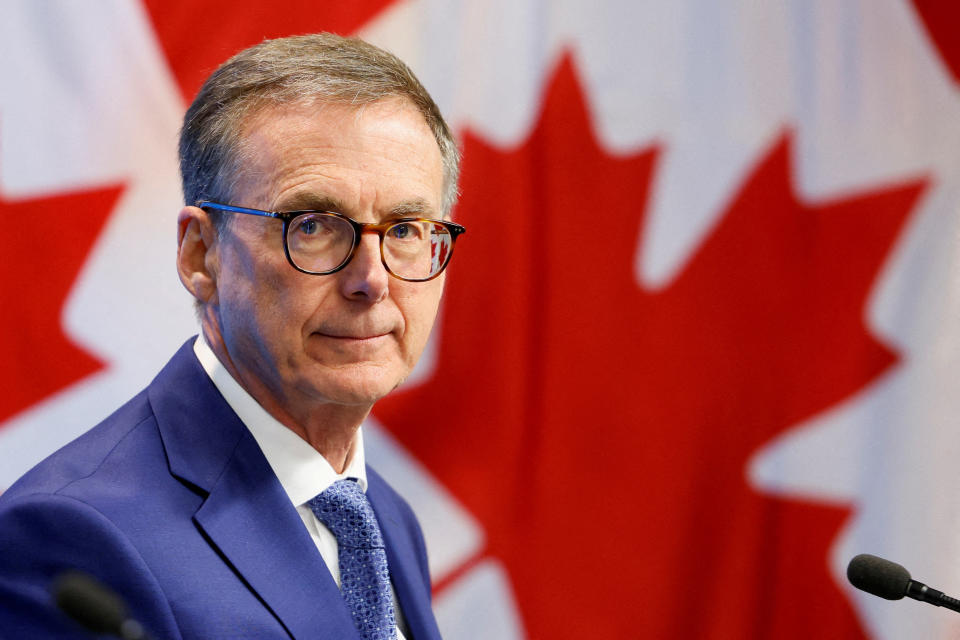 FILE PHOTO: Bank of Canada Governor Tiff Macklem takes part in a press conference, after cutting key interest rate, in Ottawa, Ontario, Canada September 4, 2024. REUTERS/Blair Gable//File Photo