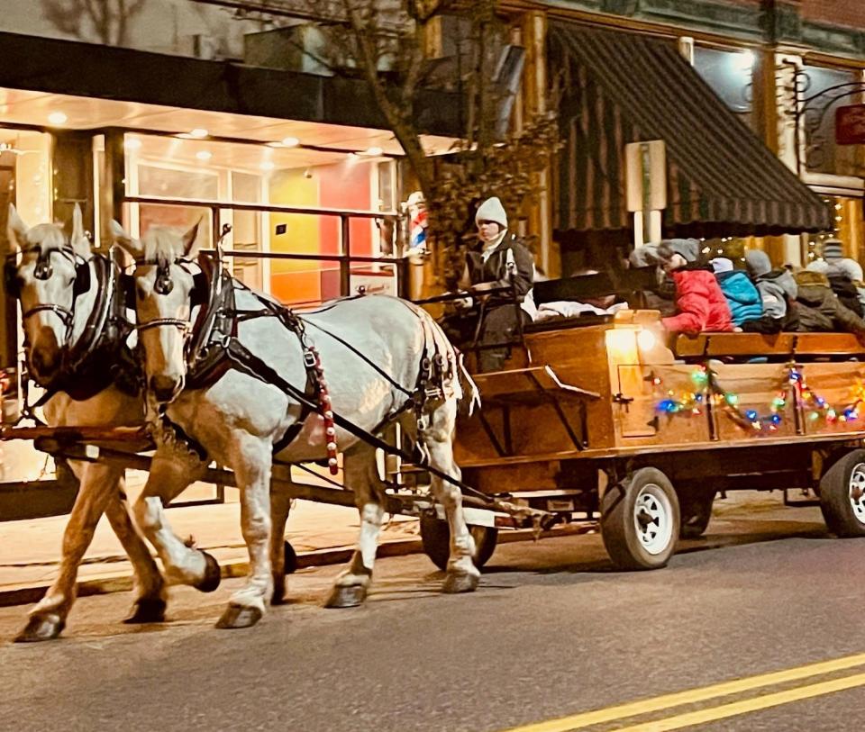 Horse drawn carriage rides through Lebanon City will depart from the Beers + Hoffman offices on 8th Street.