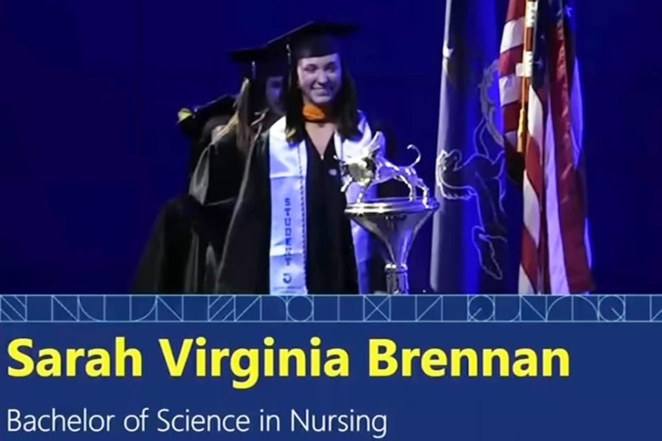 Sarah Virginia Brennan’s name was pronounced “Sayer Oo-voon Geen-goo Bree-none.” Thomas Jefferson University