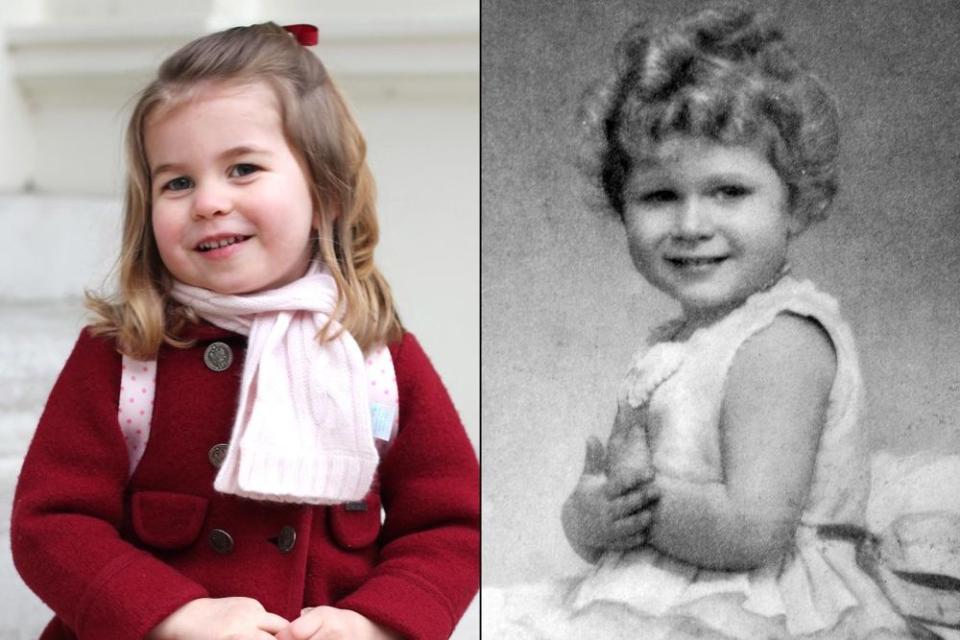 Princess Charlotte and young Queen Elizabeth