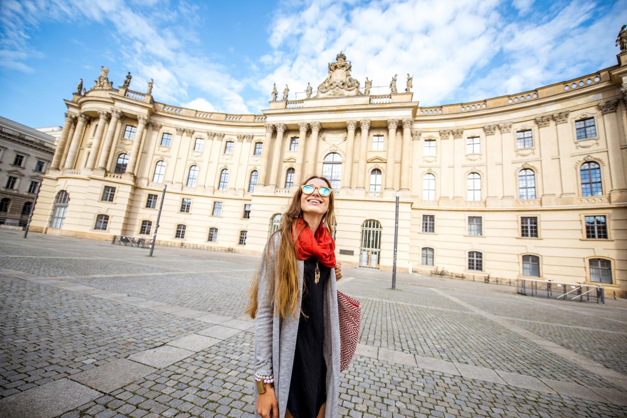 woman traveling in Berlin