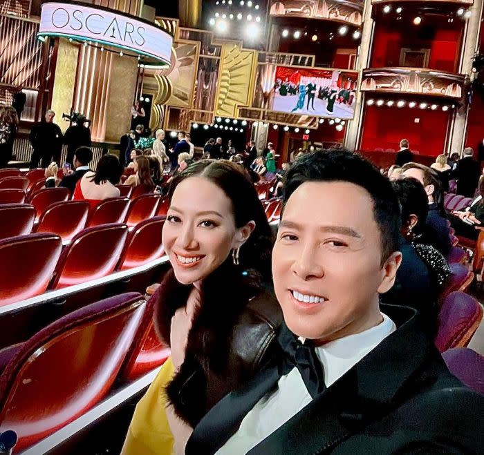 Donnie Yen attended the Oscars with wife Cissy Wang