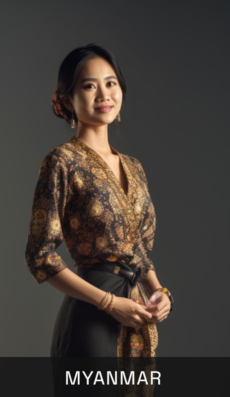 AI繪圖生成「全球百地美女」－ 緬甸