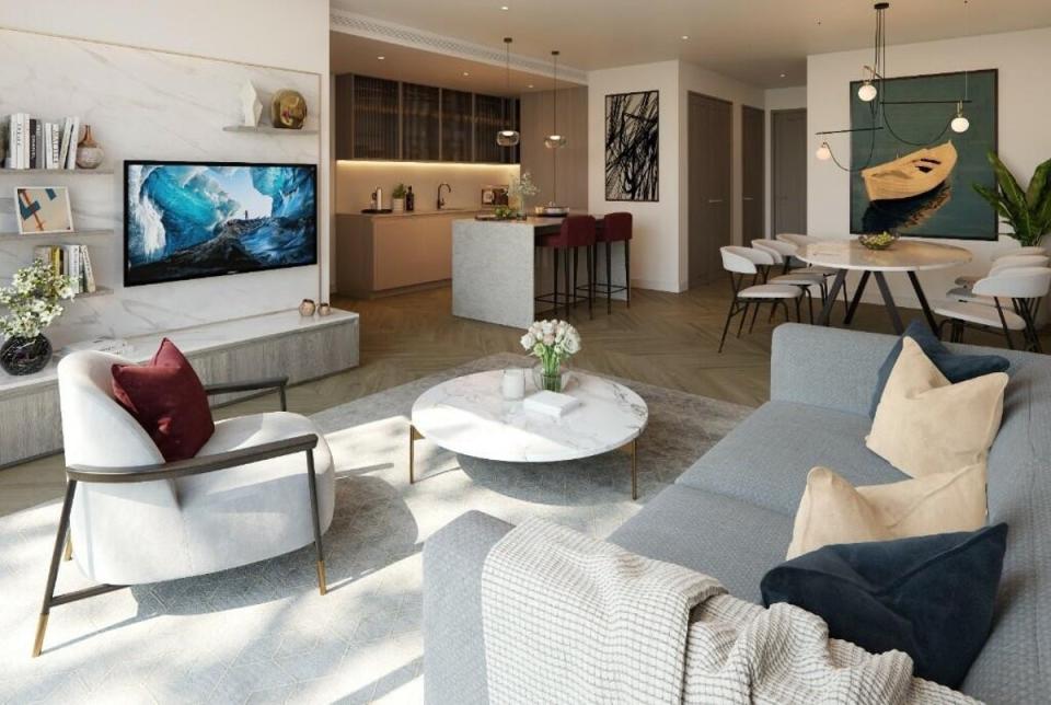 £1.15 million: this two-bed apartment on Minories near the Tower of London is listed by Regal London Properties (Rightmove / Regal London Properties)