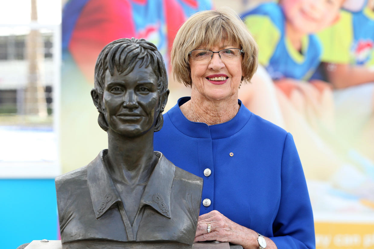 Squaring Margaret Court, the tennis legend, against Margaret Court, the person, is a tall task for Tennis Australia. (Photo by Graham Denholm/Getty Images)