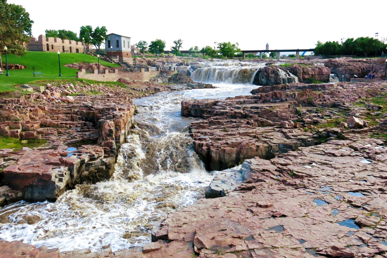 Falls Park in Sioux Falls, South Dakota