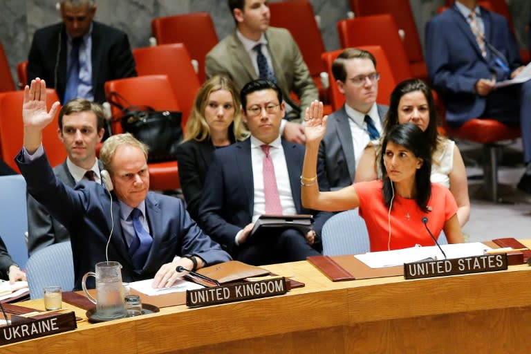 US Ambassador Nikki Haley told the council that the stiffer measures brought the penalty imposed on North Korea for its ballistic missile tests "to a whole new level" and that the council had put leader Kim Jong-Un "on notice."