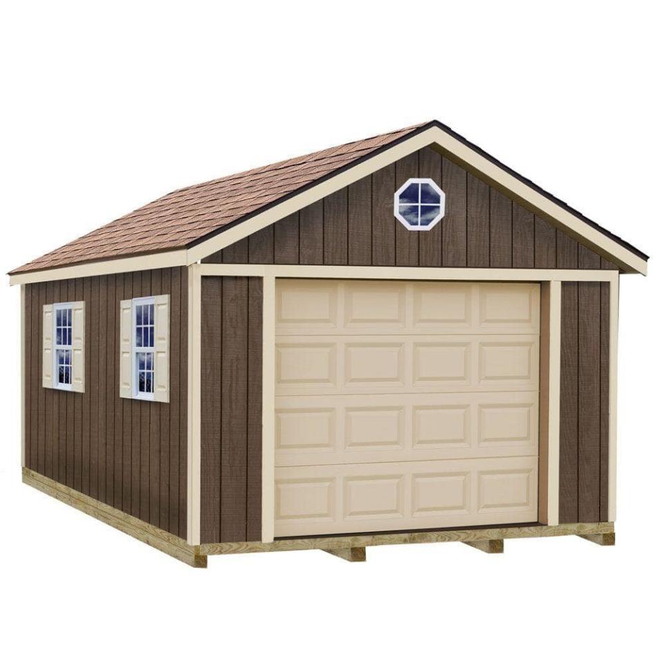 <p><a href="https://go.redirectingat.com?id=74968X1596630&url=https%3A%2F%2Fwww.homedepot.com%2Fp%2FBest-Barns-Sierra-12-ft-x-24-ft-Wood-Garage-Kit-with-Sturdy-Built-Floor-sierra-1224f%2F202689279&sref=https%3A%2F%2Fwww.roadandtrack.com%2Fgear%2Fg60096171%2Fbest-prefab-garages%2F" rel="nofollow noopener" target="_blank" data-ylk="slk:Shop Now;elm:context_link;itc:0;sec:content-canvas" class="link ">Shop Now</a></p><p>Sierra 12-by-24-Foot Wood Garage</p><p>homedepot.com</p><p>$5395.00</p><span class="copyright">Home Depot</span>