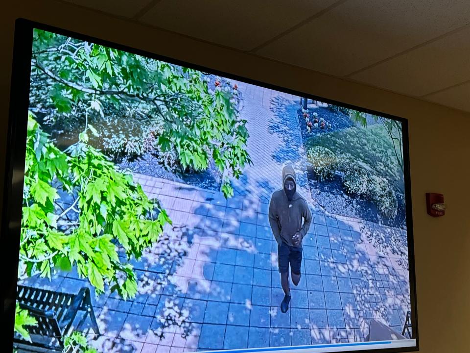 An image of a possible person of interest in the May 23, 2023, fatal shooting of Nicholas Kernan. Thursday marked one year since Kernan was gunned down in broad daylight.