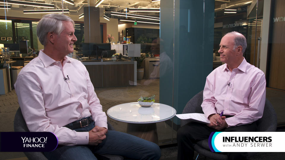 Service Now CEO John Donahoe appears on Influencers with Andy Serwer.