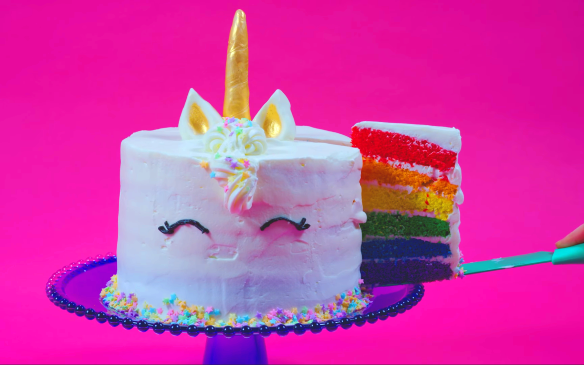 <p>Callie Blount</p><p>Here's how to make a stunning rainbow unicorn cake at home, for your next birthday party, or for some fun on a rainy day.</p><p><strong>Get the recipe: <a href="https://parade.com/1040369/kelli_acciardo/rainbow-unicorn-cake-recipe/" rel="nofollow noopener" target="_blank" data-ylk="slk:Rainbow Unicorn Cake;elm:context_link;itc:0;sec:content-canvas" class="link rapid-noclick-resp"><em>Rainbow Unicorn Cake</em></a></strong></p>