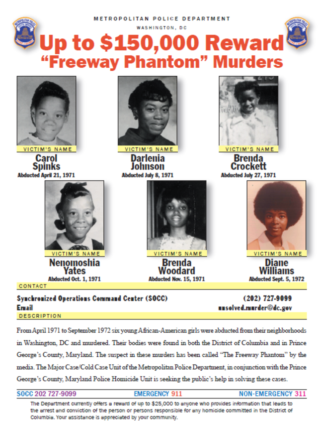 Freeway Phantom reward poster