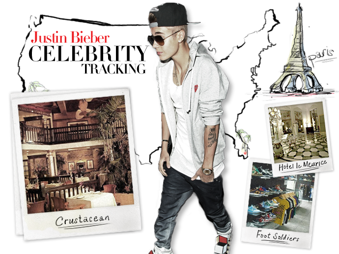 Celebrity Tracking: Where Justin Bieber Eats, Sleeps, and Parties Around the Globe