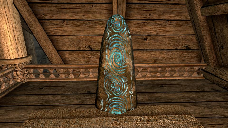 Best Skyrim mods — A runestone added to the Whiterun tavern by the Skip Bleak Falls Barrow mod, which does what it says on the tin.