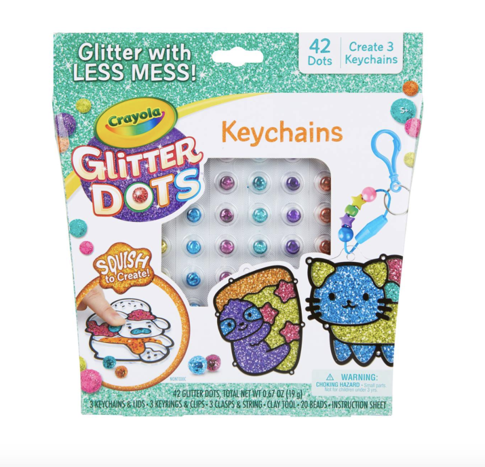 Glitter Dots Keychains