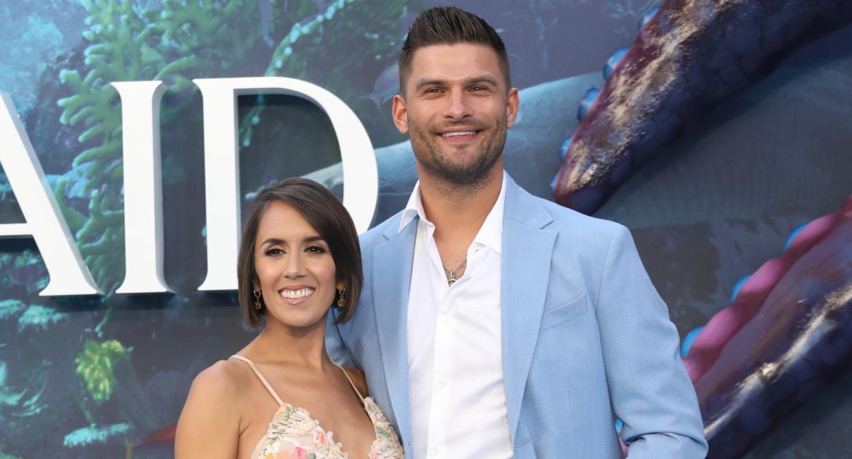 Janette Manrara and Aljaž Škorjanec first chose a baby name eight years ago - but have since changed their minds. (Getty Images)
