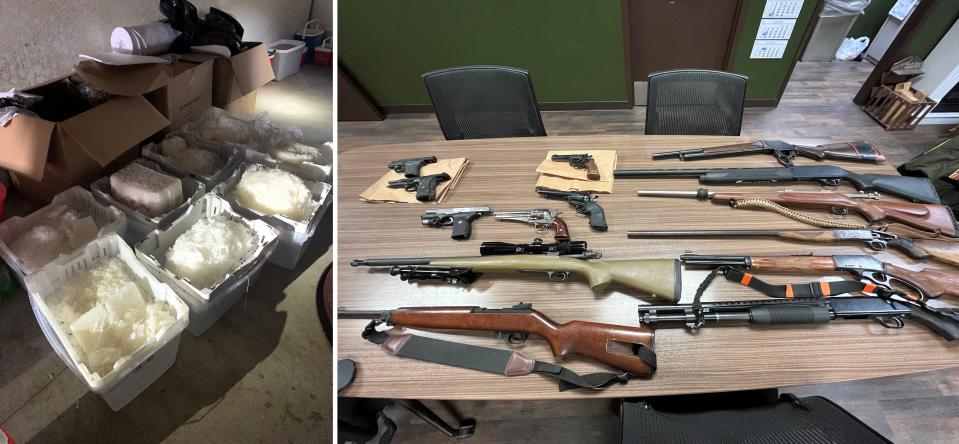 Weapons and over a thousand pounds of methamphetamine was seized during the latest round of Operation Consequences in the High Desert.