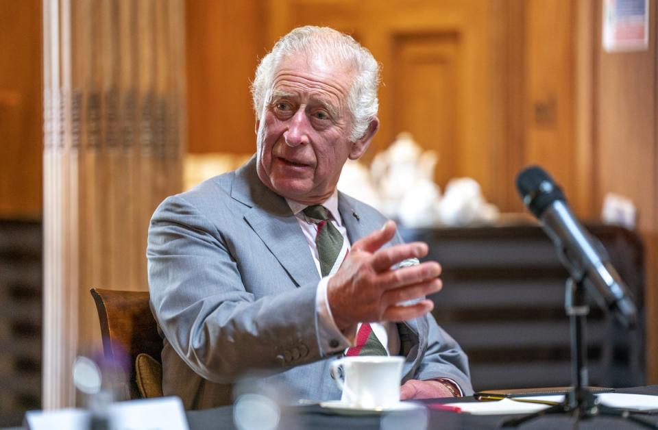 The Prince of Wales during a roundtable with attendees of the Natasha Allergy Research Foundation seminar (Jane Barlow/PA) (PA Wire)