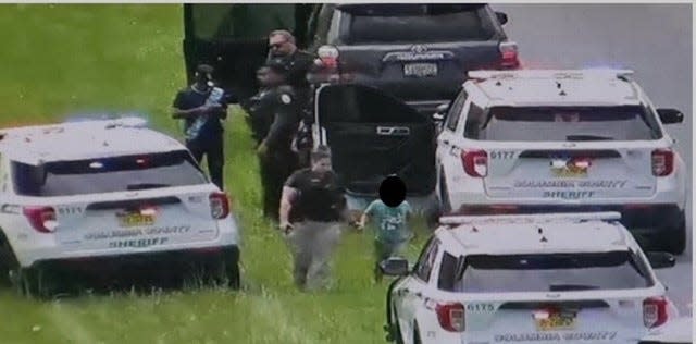 Melbourne Police say four women face charges after a woman was beaten and a child abducted. The child was located in Alabama after a traffic stop, police say.